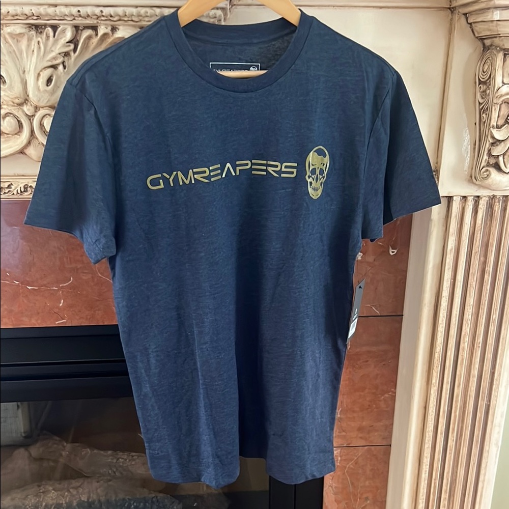 Gym Reapers Men's Blue/Gold T-Shirt Size Medium New With Tag